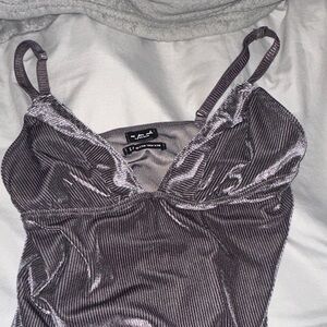 Urban Outfitters Metallic Velvet Camisole